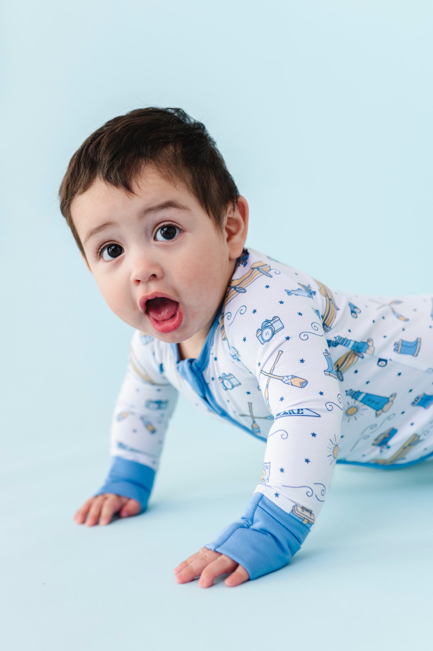 Lake house Baby Pajamas by Kiki and Lulu