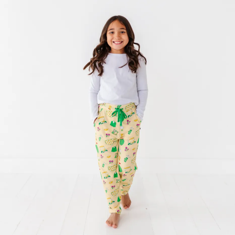 Green Jacket Dreams Loose Lounge Pants - Bigger Kids