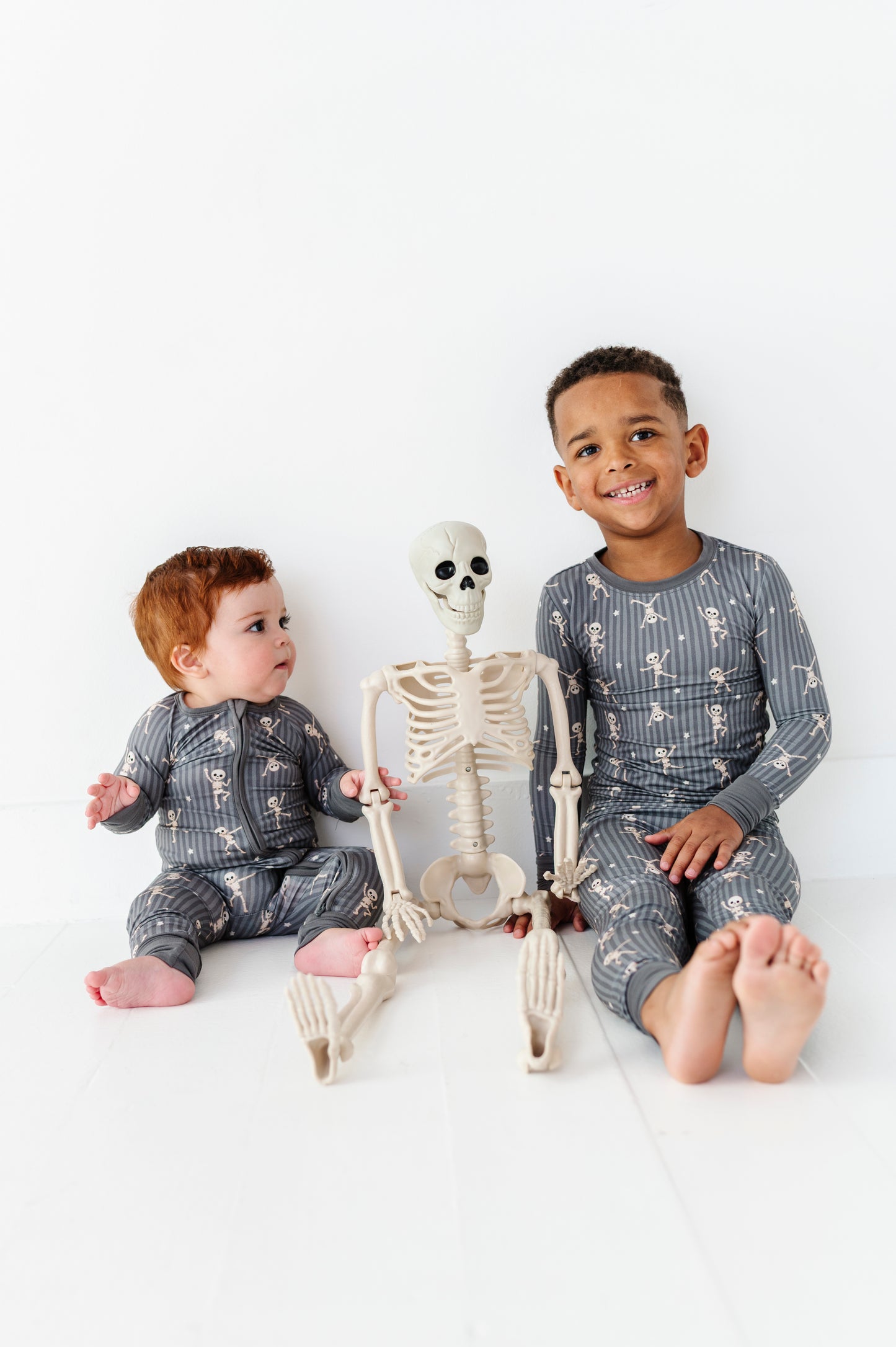 Matching Halloween PJs in breathable bamboo for kids