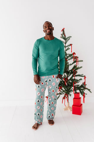 Christmas Classic Stripe Mens Lounge Set