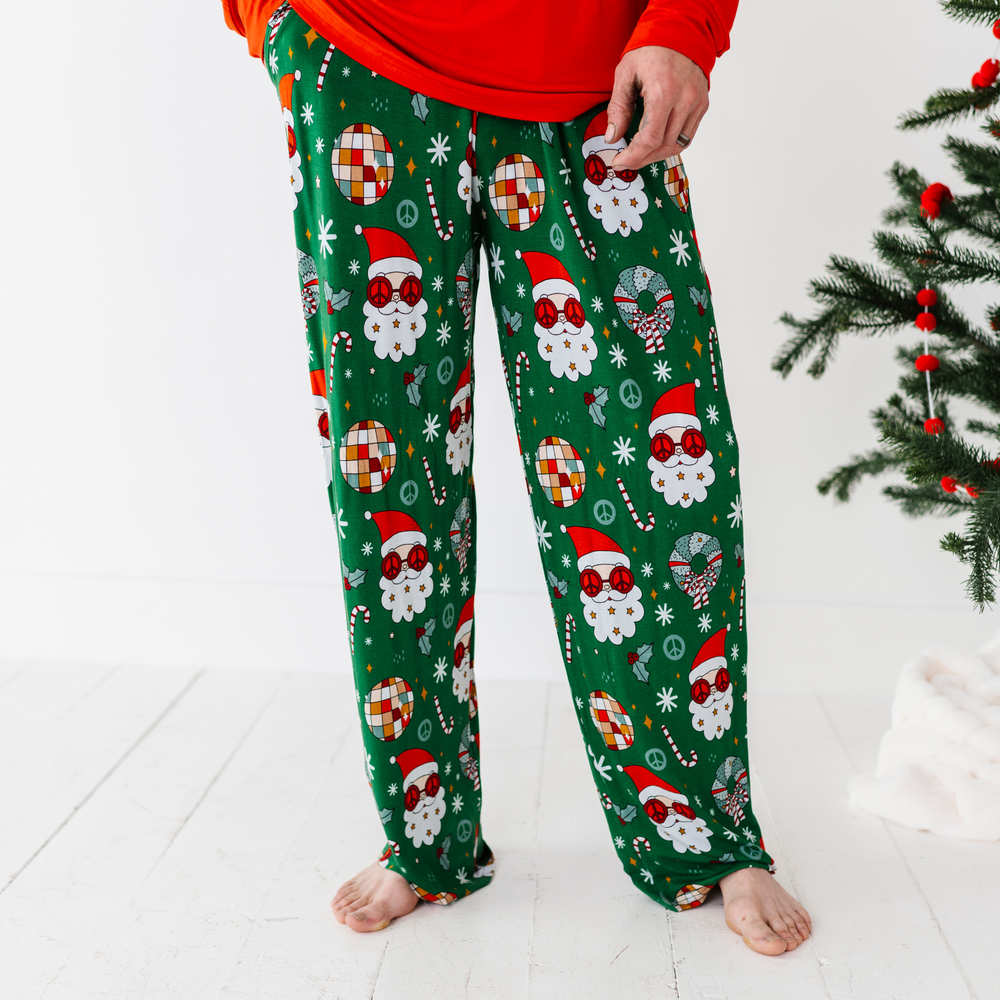 
                      
                        Retro Santa Mens Christmas Pajamas by Kiki and Lulu
                      
                    