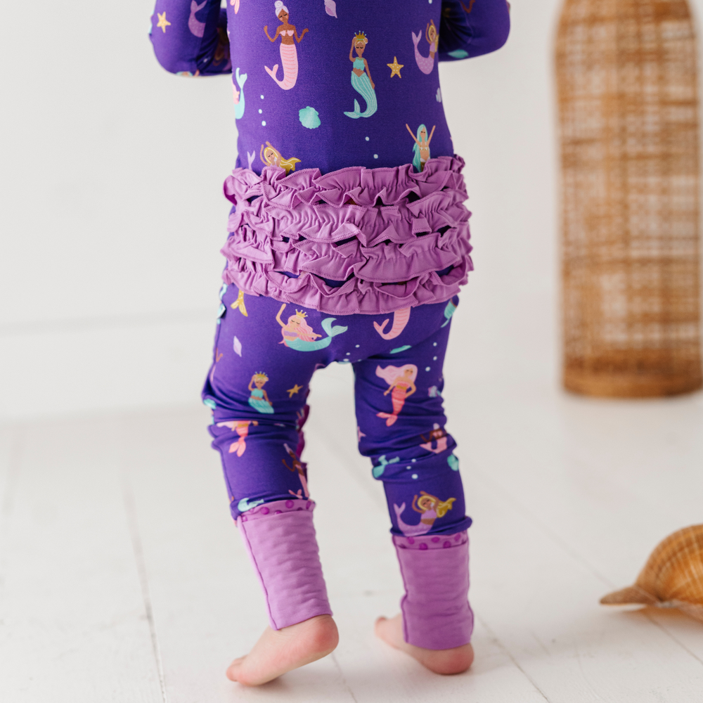 Mermaid in the U.S.A. Convertible Footies with Ruffle