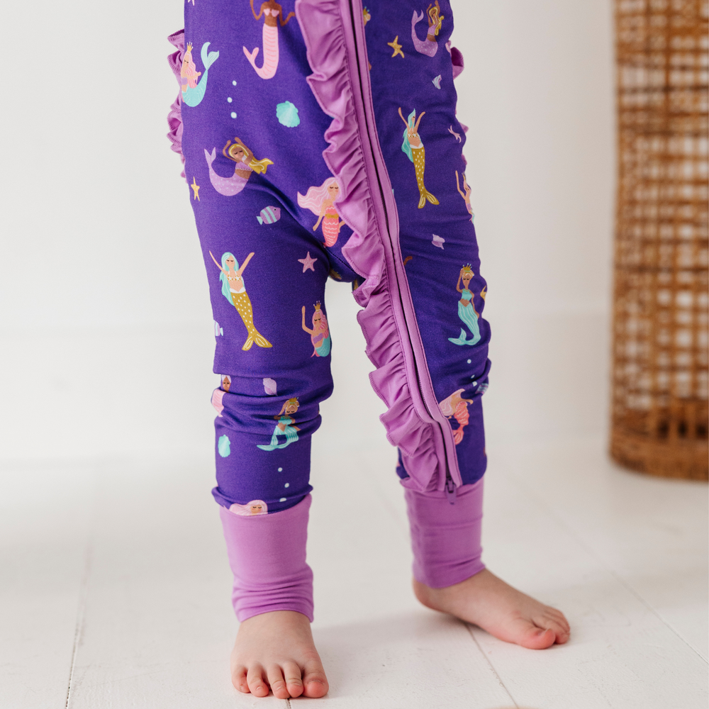 
                      
                        Mermaid in the U.S.A. Convertible Footies with Ruffle
                      
                    