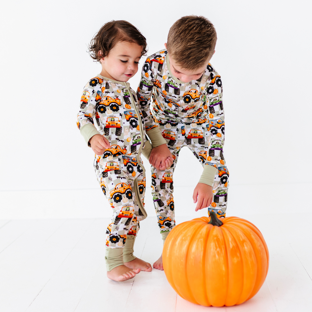 
                      
                        Sibling Matching Monster Truck Pajamas by Kiki and Lulu
                      
                    