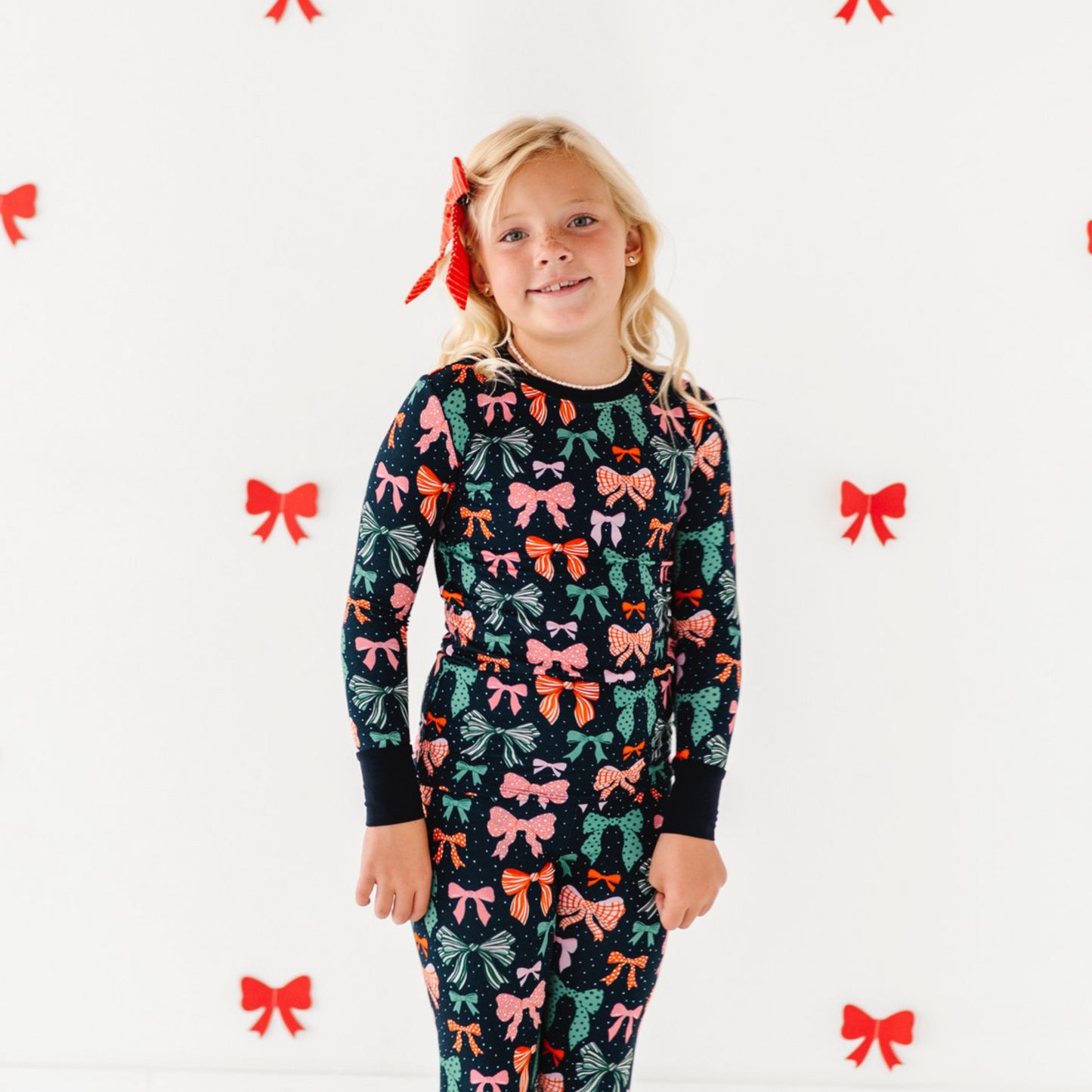 Merry Little Bows Kids Pajamas