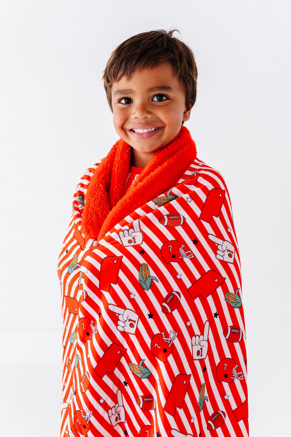 Game Day in Nebraska Fuzzy Blanket