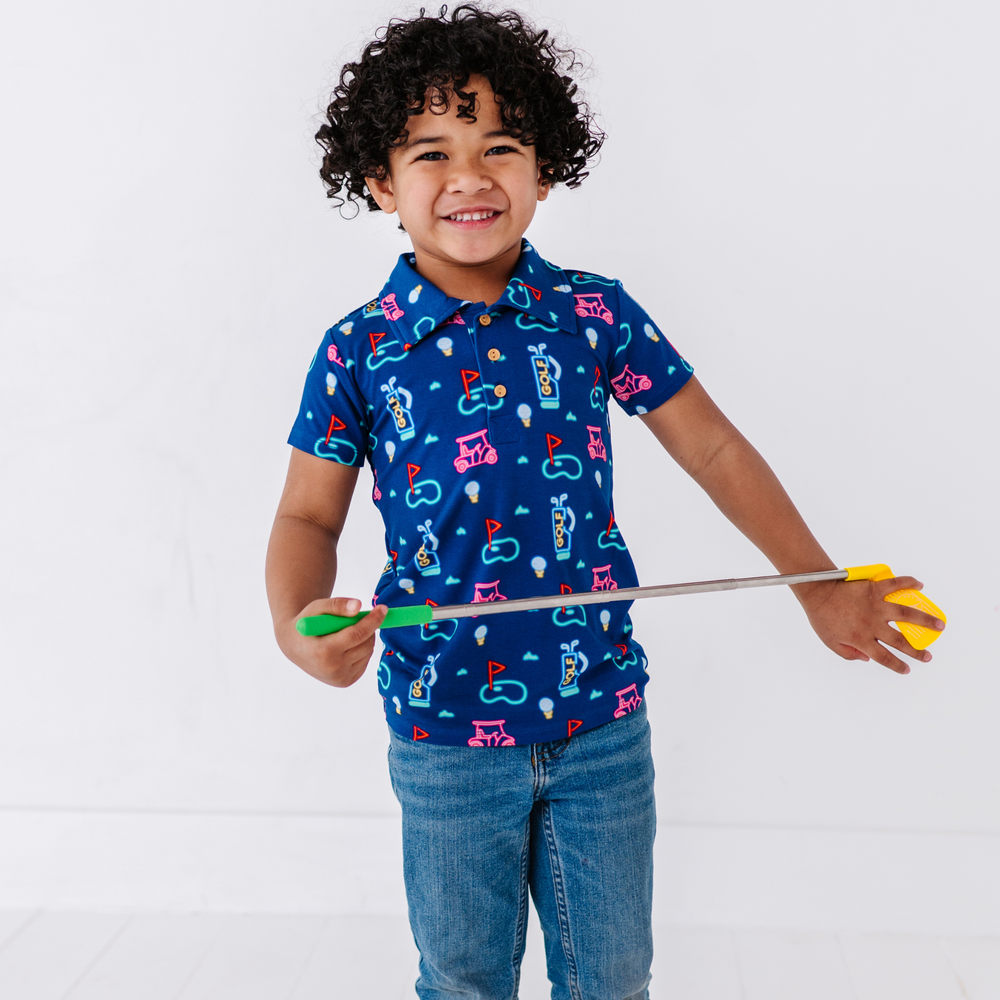 Neon Golf Polo By Kiki and Lulu