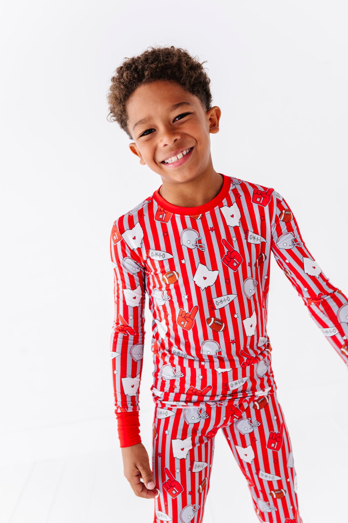 Game Day in Ohio Kids Pajamas