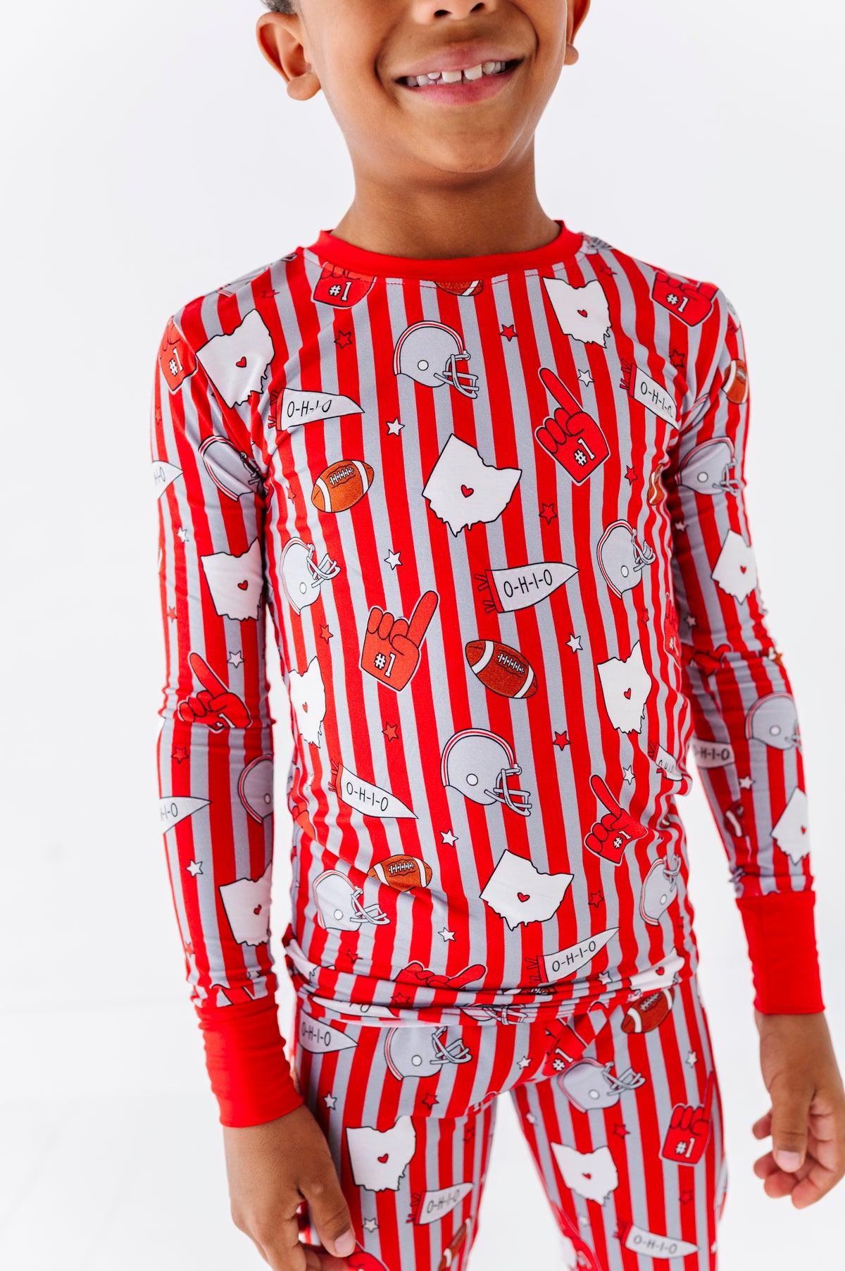Game Day in Ohio Kids Pajamas