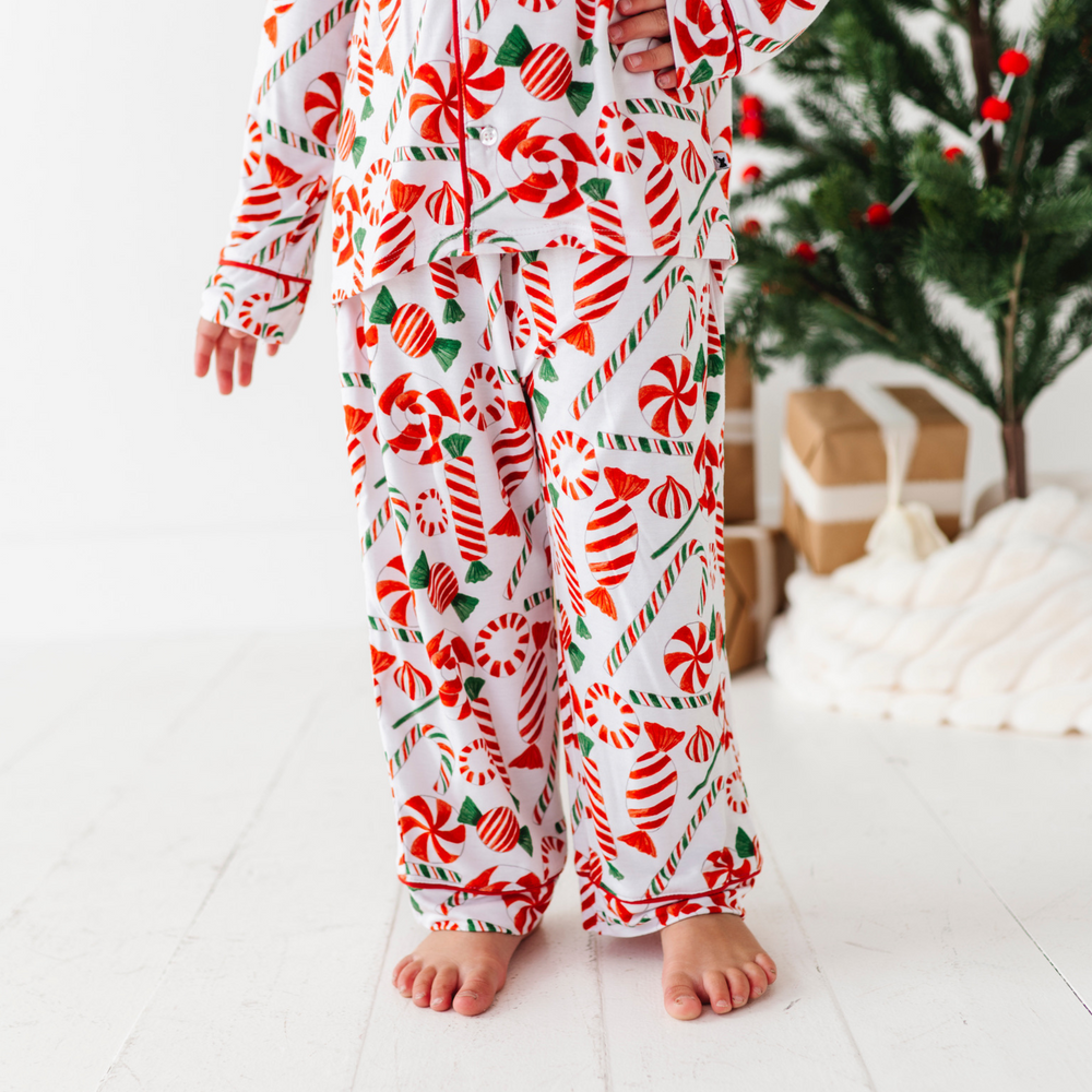 
                      
                        Girl in Peppermint Button Down Pajamas by Kiki and Lulu
                      
                    