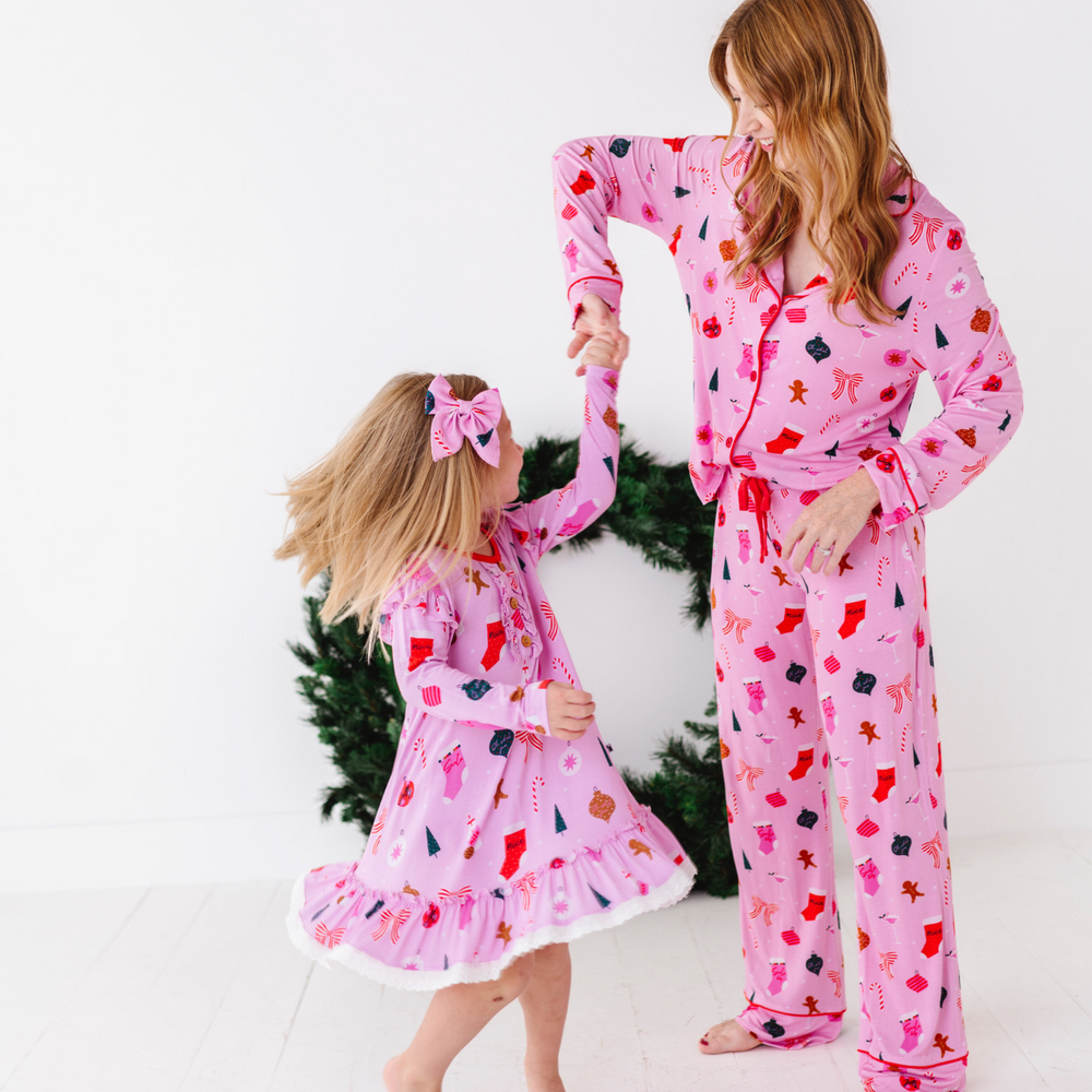 
                      
                        Mother and daughter matching Christmas pajamas by Kiki and Lulu
                      
                    