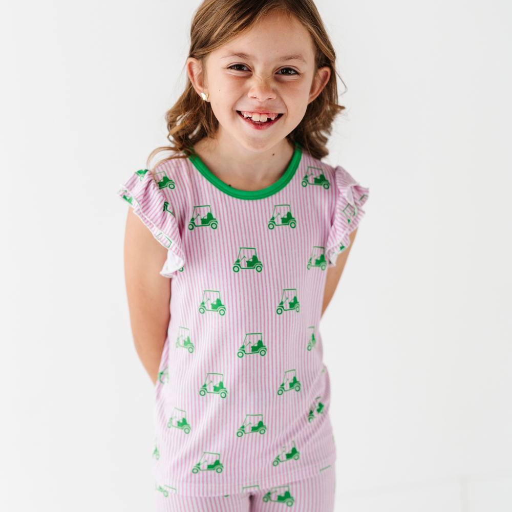 
                      
                        Who's Your Caddy? Pink Golf Ruffle Pajamas Toddler/Kids
                      
                    