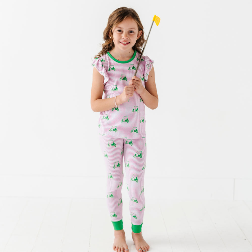 
                      
                        Who's Your Caddy? Pink Golf Ruffle Pajamas Toddler/Kids
                      
                    