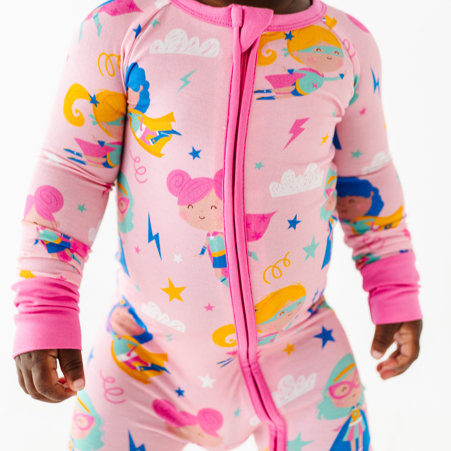 Girls Superhero pajamas by Kiki and Lulu