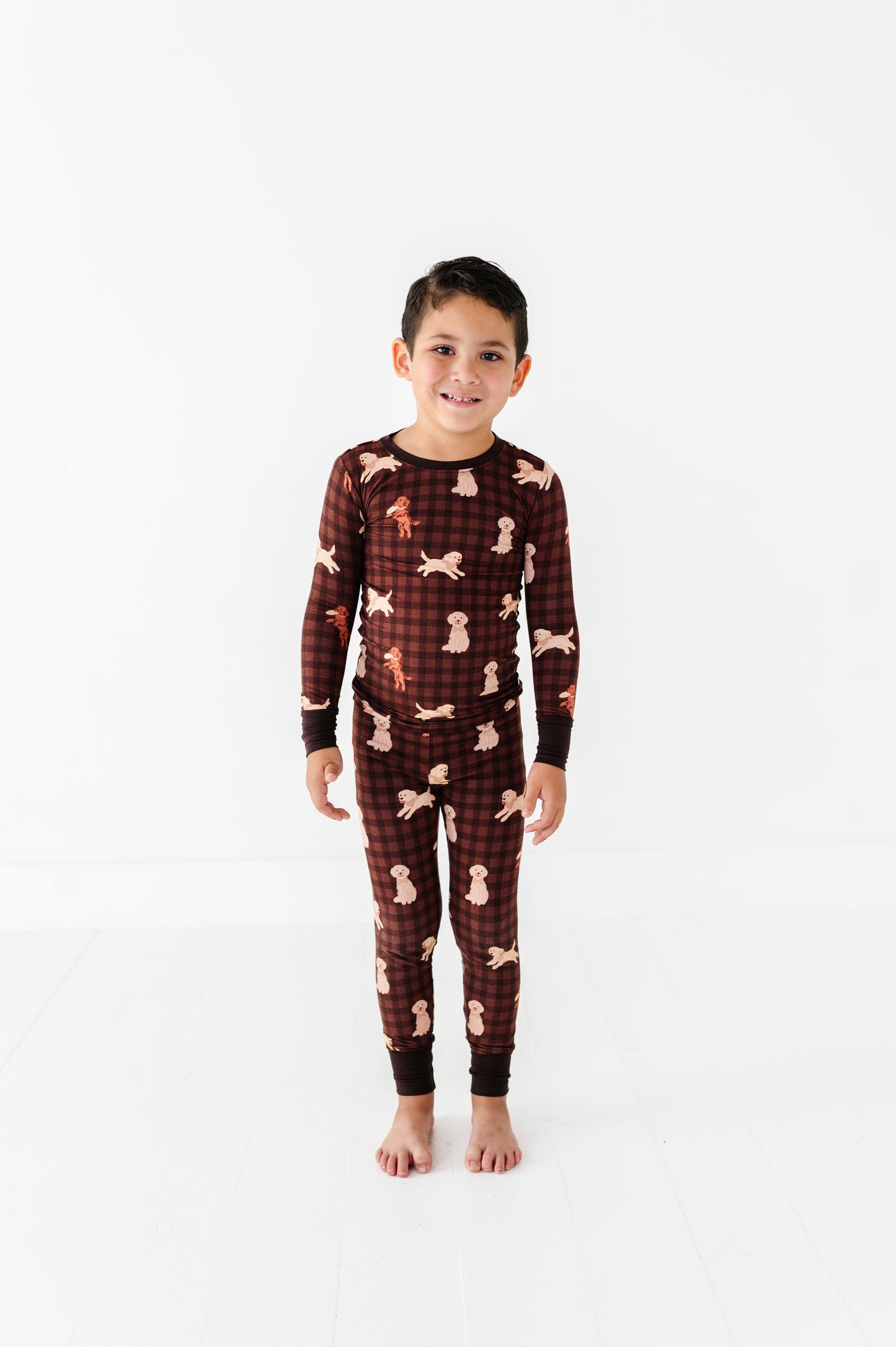 Paws & Plaid Kids Pajamas