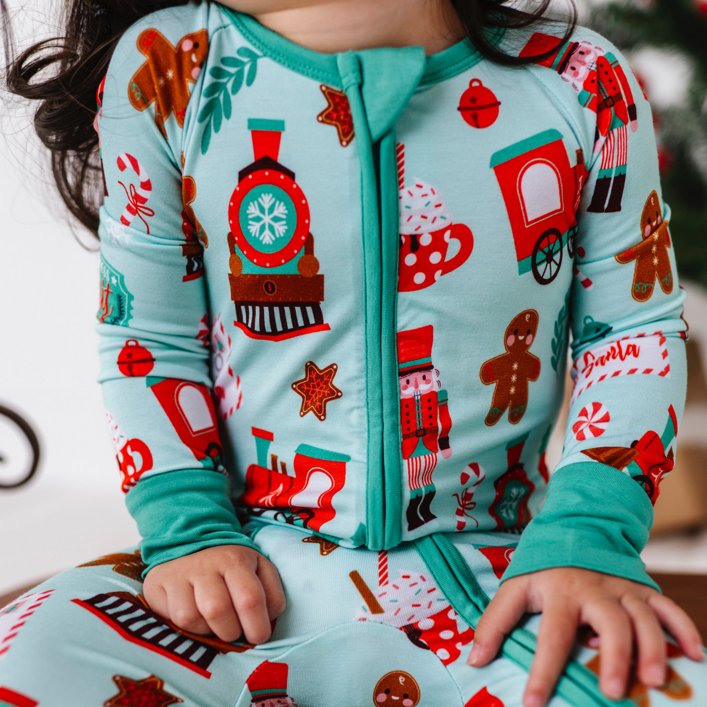 Train Christmas Pajamas by Kiki and Lulu