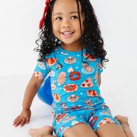 Poolside Pawty Kids Pajamas