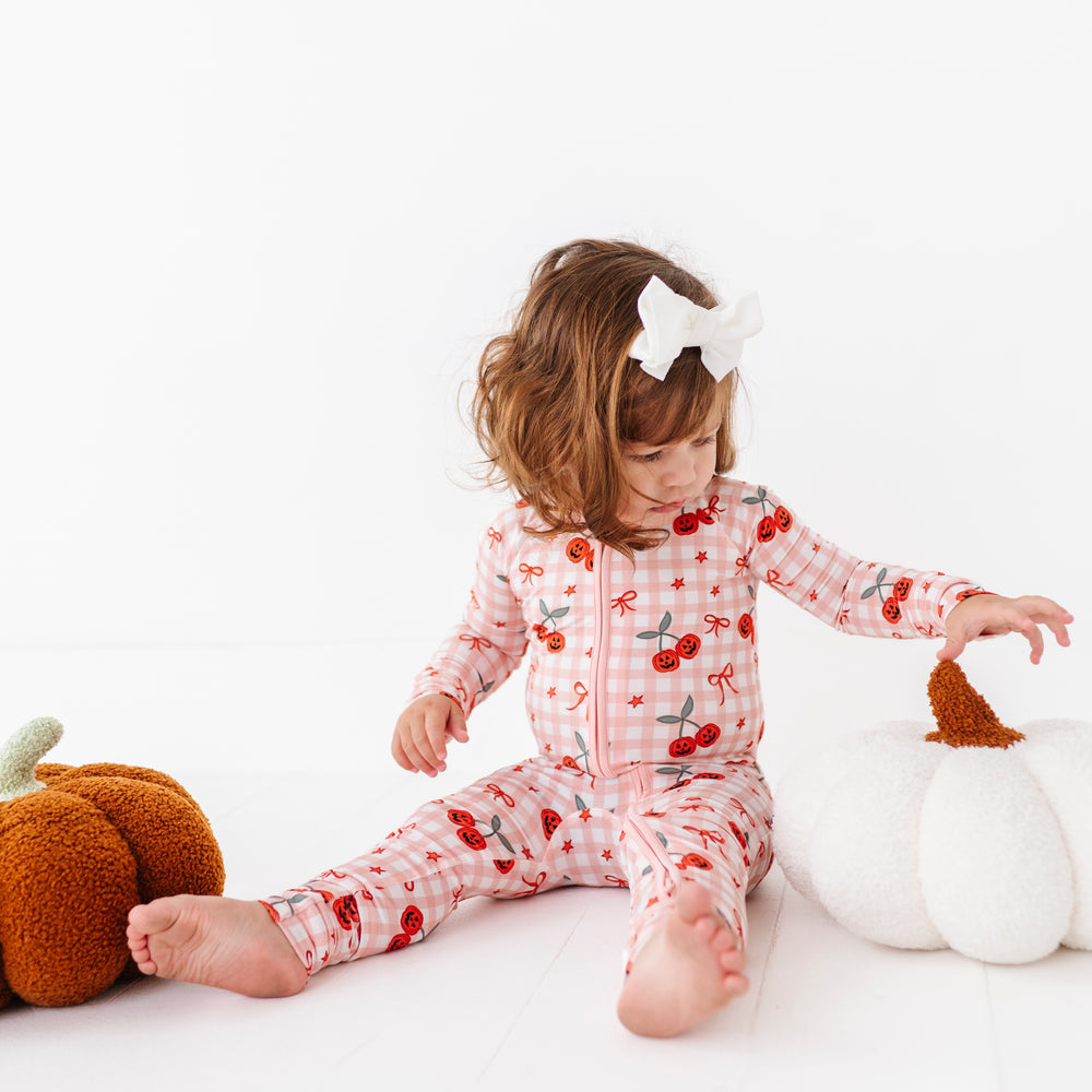 
                      
                        Pumpkin Cherry Plaid Convertible Footies 
                      
                    