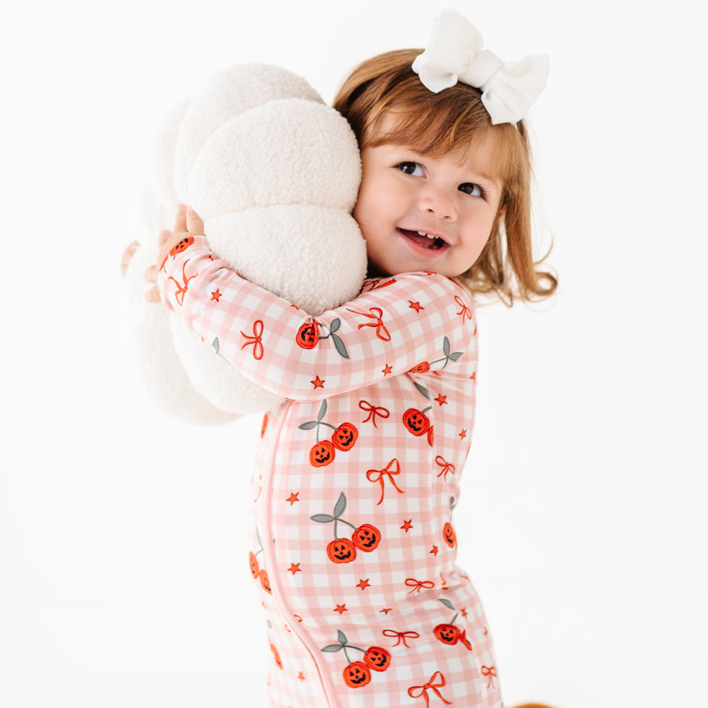 
                      
                        Girls Cherry Plaid Convertible Footies 
                      
                    