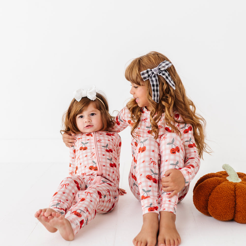 
                      
                        Cherry Plaid Convertible Footies 
                      
                    