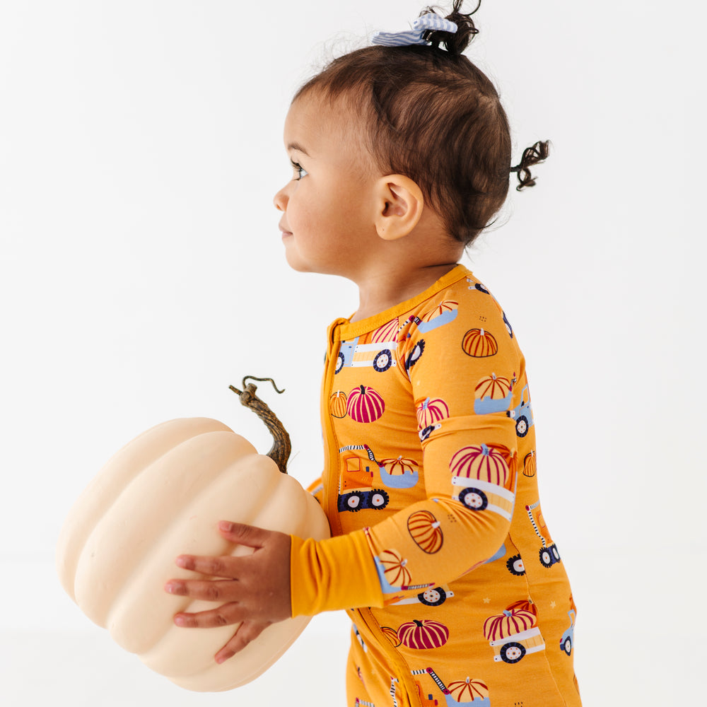 
                      
                        Pumpkin Truck Convertible Footies 
                      
                    