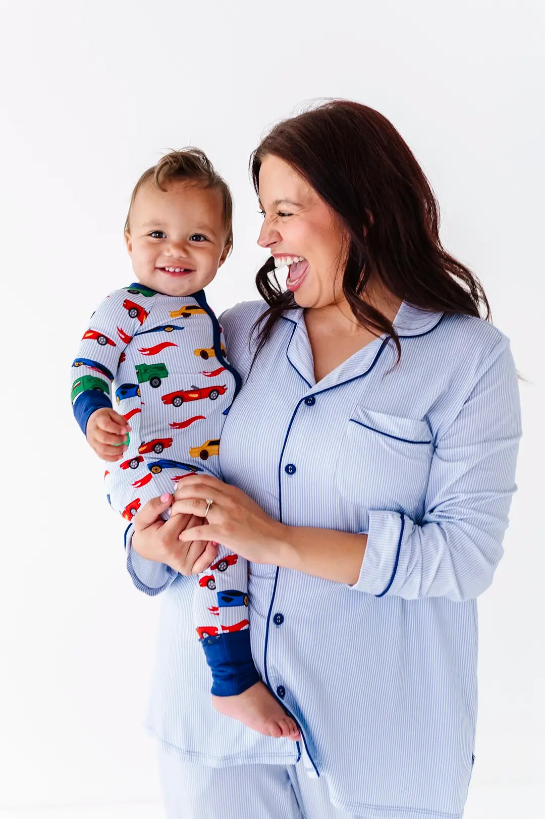 Racing Stripes Womens and Kids Luxe Lounge PJs