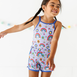 It's All Flowers and Rainbows Short Romper