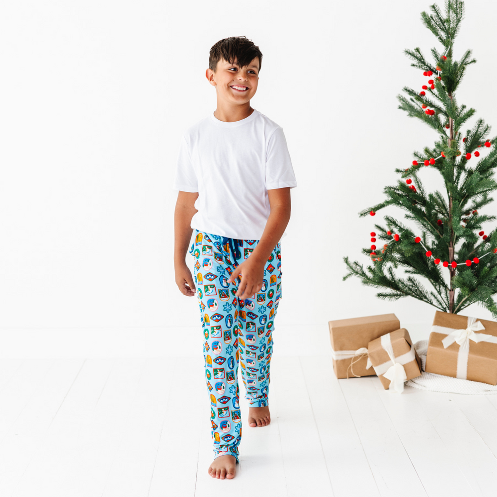 
                      
                        boy wearing ski pajama pants by Kiki and Lulu
                      
                    