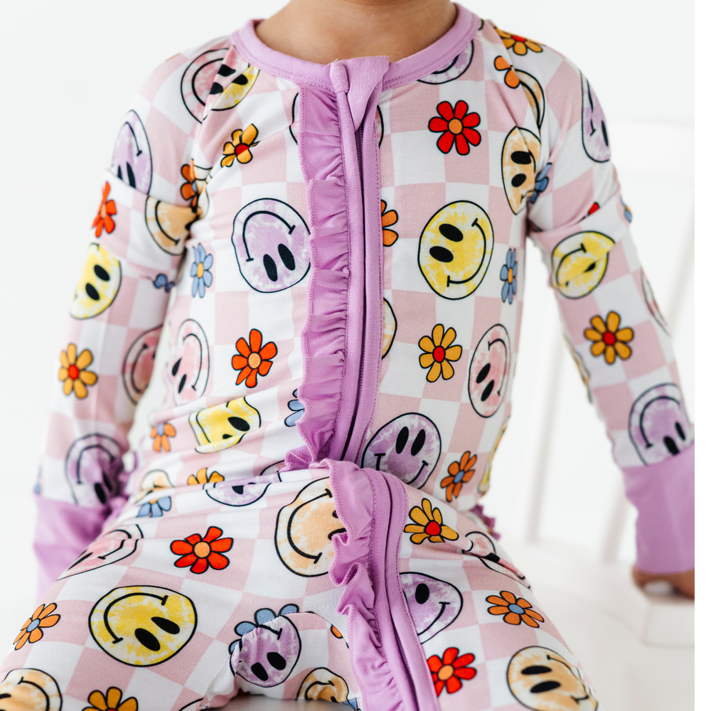 
                      
                        Smiley Daze Convertible Footies with Ruffle
                      
                    