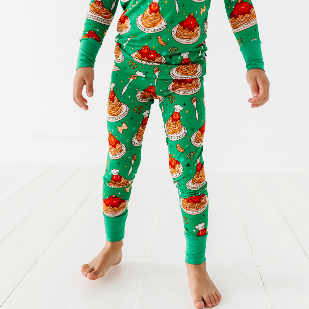 
                      
                        Boy wearing spaghetti pajamas by Kiki and Lulu
                      
                    