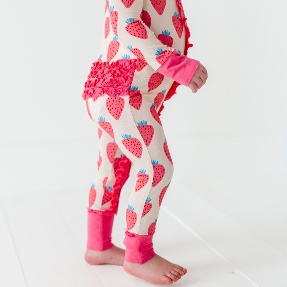 
                      
                        You're My Jam Strawberry Convertible Footies with Ruffle
                      
                    