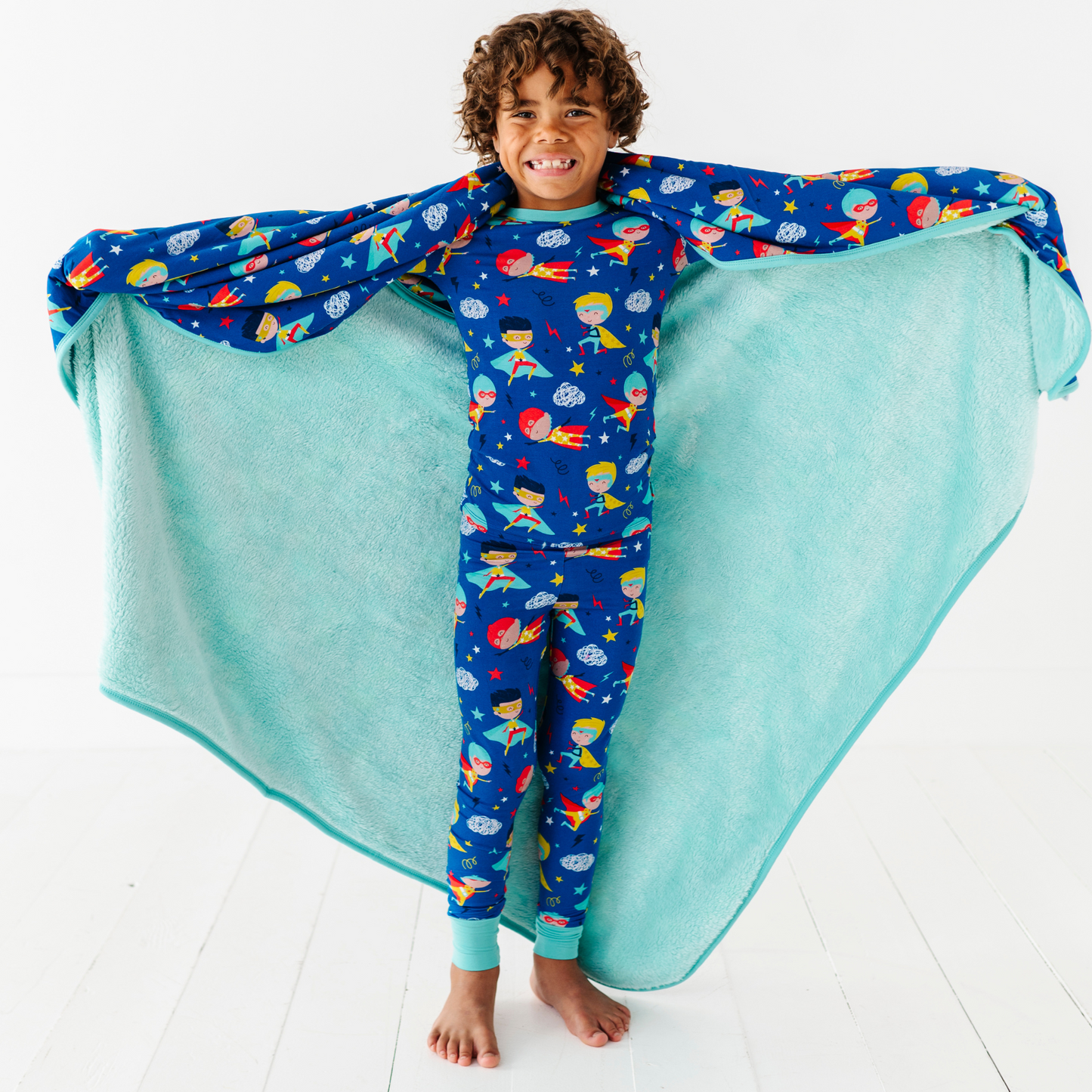 Cozy & Courageous Superhero Plush Blanket