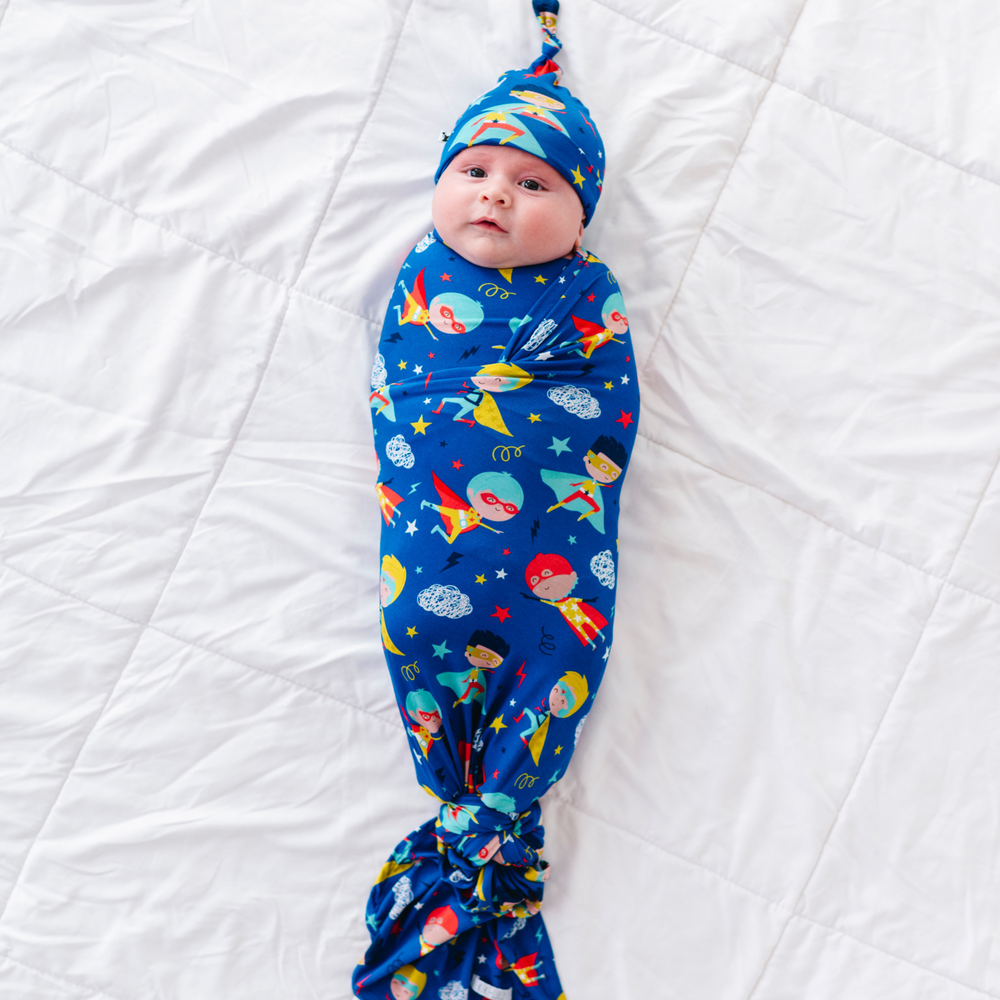 
                      
                        Cozy & Courageous Superhero Swaddle Set with Hat
                      
                    