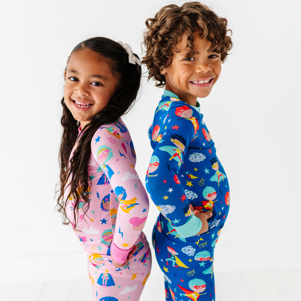 
                      
                        Sibling Matching Superhero Pajamas for kids by Kiki and Lulu
                      
                    