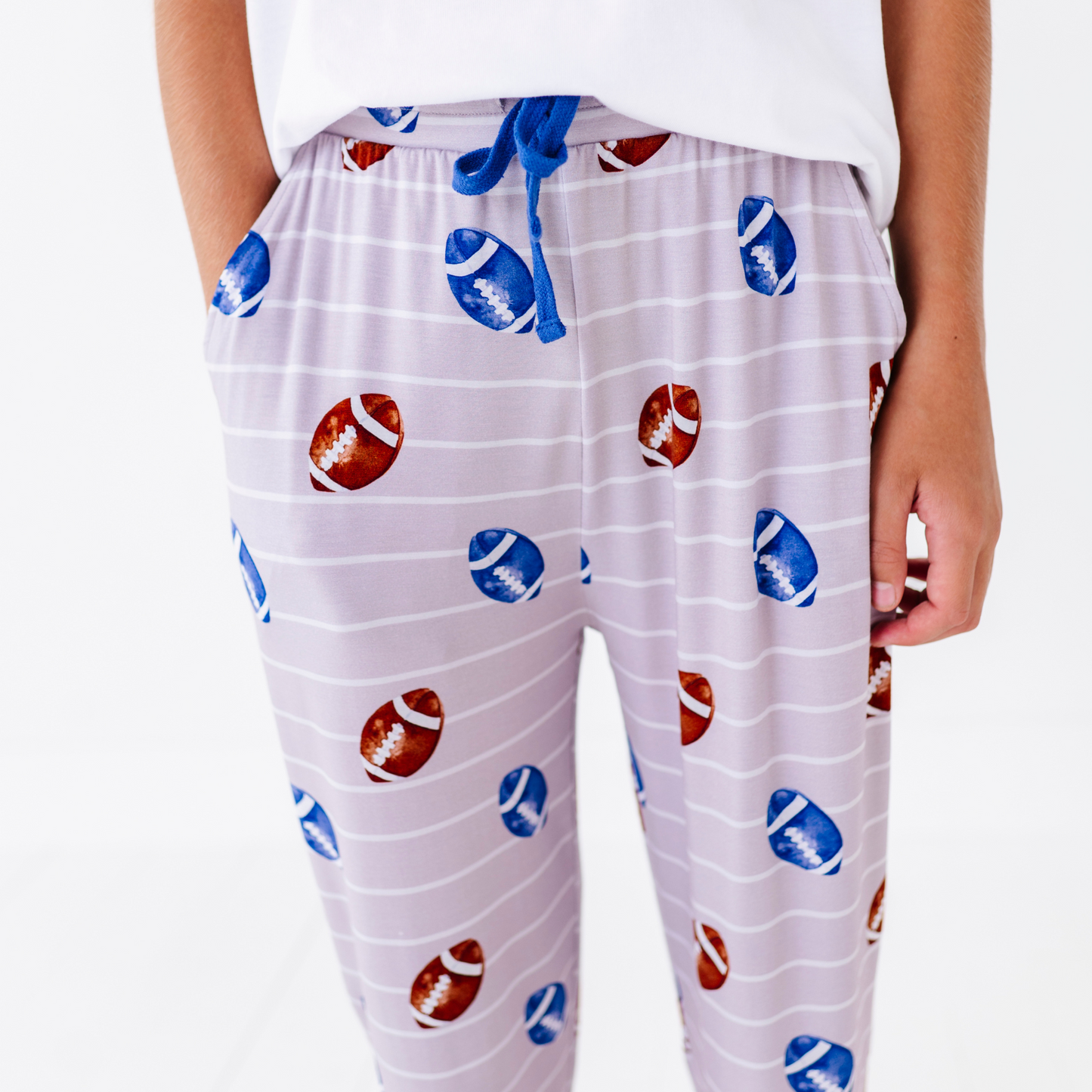 Teen in Football Lounge Pants