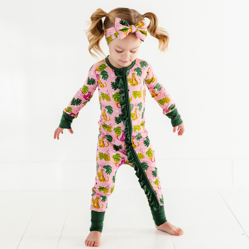 
                      
                        Spot On Cheetah Convertible Footies with Ruffle
                      
                    