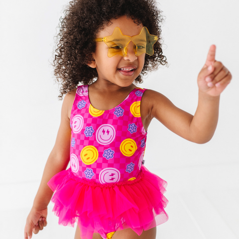 Electric Smiles Swimsuit With Tutu