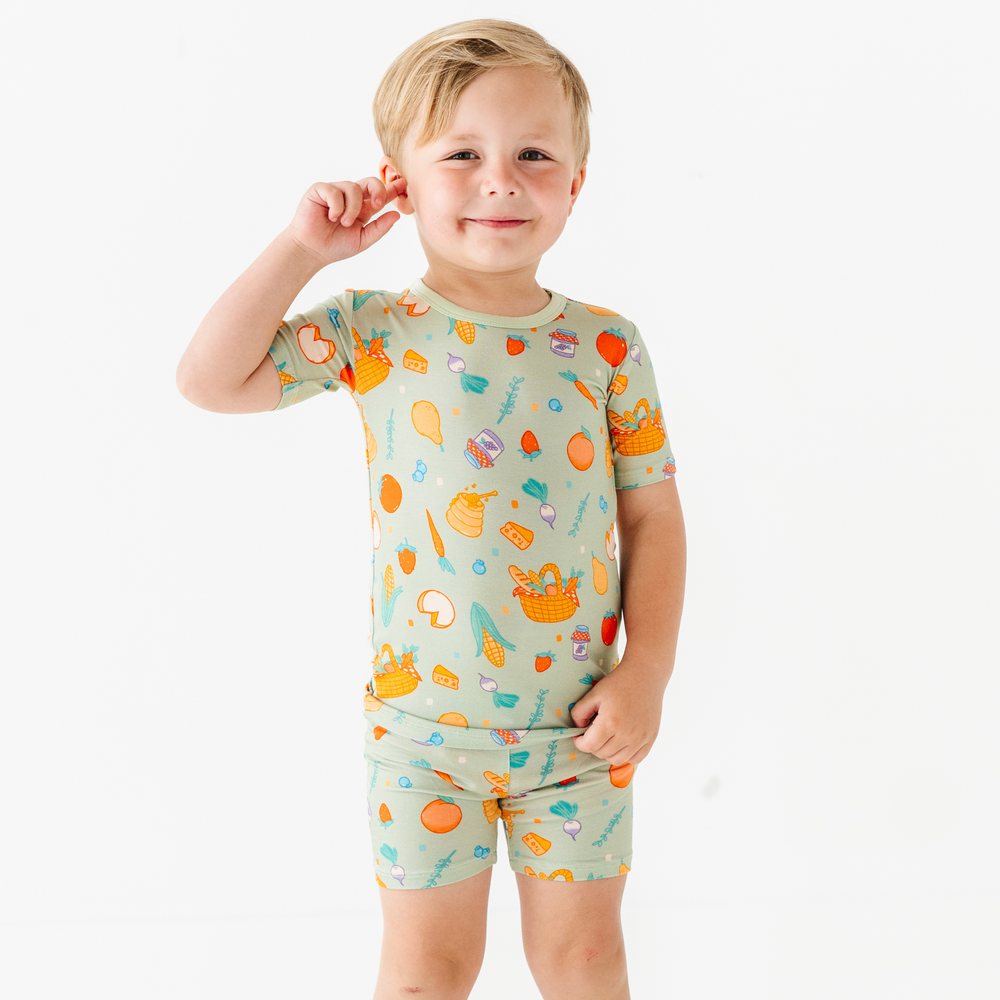 
                      
                        Don't Panic, It's Organic Farmer's Market Toddler/Big Kid Pajamas- Short Sleeve and Shorts
                      
                    