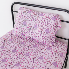 Sleeping Cutie Twin Fitted Sheet and Pillowcase