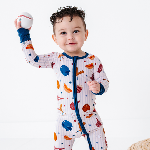 Stripes + Strikes Convertible Footies